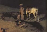 Frederic Remington In From the Night Herd (mk43) oil painting